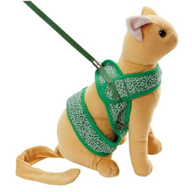 ペティオ｜Petio 猫小町ソフトハーネスリード 唐草 S グリーン