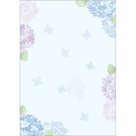 ササガワ｜SASAGAWA 〔各種プリンタ〕和柄用紙 和ごころ 0.18mm [A4 /10枚] 紫陽花 4-1032