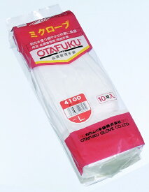 おたふく手袋｜OTAFUKU GLOVE ミクローブ4100 10組 ホワイト 4100-M [Mサイズ]