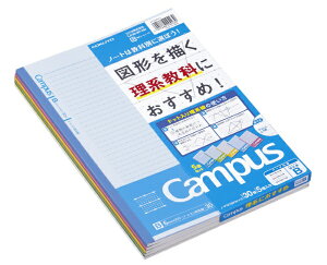 KOKUYO�b�R�N�� Campus(�L�����p�X) �h�b�g���藝�n�� �m�[�g(��}�h�b�g����) 5�F�p�b�N F3CBKNX5 [�Z�~B5�EB5 /6mm(B�r) /�h�b�g����r��]