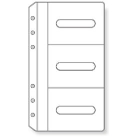 レイメイ藤井｜Raymay Fujii キーワード手帳用リフィル カードホルダー 8枚収納 [聖書サイズ /縦 /6穴 /1枚] WWR201