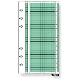 レイメイ藤井｜Raymay Fujii キーワード手帳用リフィル スケール下敷 [聖書サイズ /縦 /6穴 /1枚] WWR332