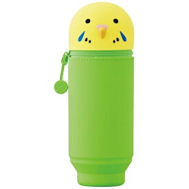 リヒトラブ｜LIHIT LAB. [ペンケース] スタンドペンケース BIGサイズ SMART FIT PuniLabo A-7714-9 セキセイインコ