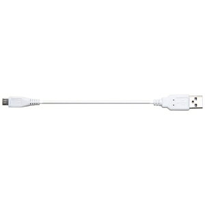 GROOVY�b�O���[�r�[ 0.15m�mUSB-A �� micro USB�n�[�d�P�[�u�� GM-UH007W �z���C�g