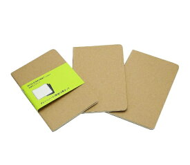 MOLESKINE｜モレスキン カイエ ジャーナル ノートブック 3冊セット Pocket クラフトブラウン QP413 [無地]