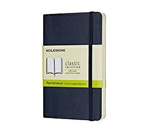 MOLESKINE�b�����X�L�� �N���V�b�N �m�[�g�u�b�N �\�t�g�J�o�[ Pocket �T�t�@�C�A�u���[ QP613B20 [���n]