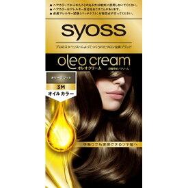 シュワルツコフヘンケル｜Henkel Japan syoss（サイオス）オレオクリーム ヘアカラー 1剤50g+2剤50g[白髪染め] 3M オリーブマット