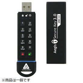 APRICORN｜アプリコーン ASK3-60GB USBメモリ Aegis Secure Key ブラック [60GB /USB3.0 /USB TypeA /キャップ式]【バルク品】 [ASK360GB]