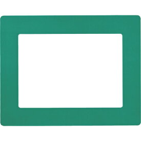 日本緑十字｜JAPAN GREEN CROSS 緑十字　路面用区画標識（A4用紙対応タイプ）　緑　312×398mm　裏テープ付 403112