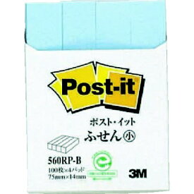 3Mジャパン｜スリーエムジャパン 3M　ポスト・イット　75X14mm　100枚X4パッド　ブルー 560RP-B【rb_mmml】