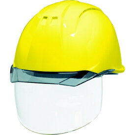 DICプラスチック｜ディーアイシープラスチック 透明バイザーヘルメット (シールド面付) KP付 黄色/スモーク AP11EVO-CSW-HA6-KP