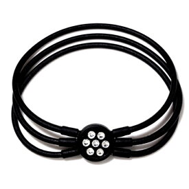 ZAAP｜ザップ ブレスレット ZAAP Bracelet(Lサイズ：19cm/黒)【処分品の為、外装不良による返品・交換不可】