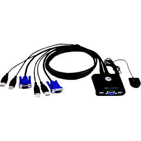 ATEN｜エーテン ATEN　KVMスイッチ　2ポート／USB／　ケーブル一体型 CS22U