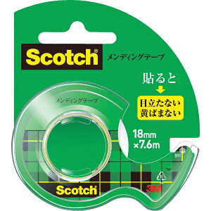 3Mジャパン|スリーエムジャパン 3M メンディングテープ 18mmX7.6m ディスペンサー付 CM-18