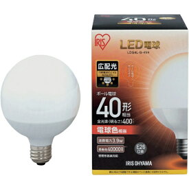 IRIS OHYAMA｜アイリスオーヤマ IRIS　LED電球　ボール電球タイプ　40形相当　電球色　400lm LDG4L-G-4V4
