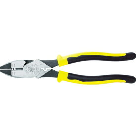 KLEIN TOOLS｜クラインツールズ KLEIN　圧着ペンチ　偏芯タイプ　コンフォートハンドル　250mm　ワイヤーストリップ機能付 J2139NECRN