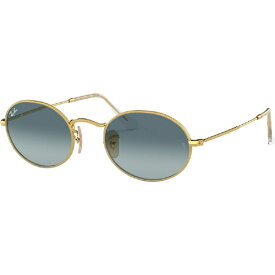 【レビューCP対象商品｜8/1~8/31】 RayBan｜レイバン OVAL RB3547 001/3M 51mm ゴールド/クリスタルブルーグレーグラディエント