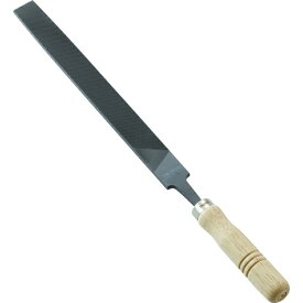 トラスコ中山｜TRUSCO NAKAYAMA TRUSCO　鉄工用ヤスリ　木柄付　平　中目　刃長250 THI250-02-S