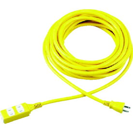 トラスコ中山｜TRUSCO NAKAYAMA TRUSCO　ソフトタイププラグ　3個口タップ型　10m　イエロー TRIS15-103-Y