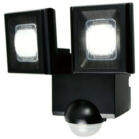 ELPA｜エルパ LEDセンサーライト 乾電池式 2灯 ELPA ブラック ESL-N112DC [白色 /乾電池式]