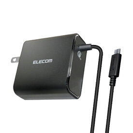 エレコム｜ELECOM スマートフォン・タブレット用AC充電器 Type-Cケーブル一体 1.5m ブラック MPA-ACCQ03BK [Quick Charge対応]