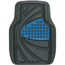 BONFORM｜ボンフォーム 6449-01BL　カーマット　デザインラバー　軽／普通車用　フロント用1枚入り　防水　サイズ：48×65cm　カラー：ブルー