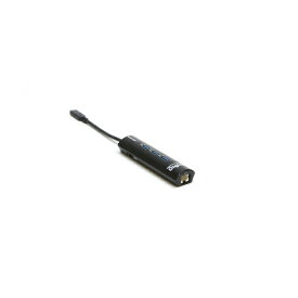 プリンストン｜PRINCETON LAN変換アダプタ [USB-C オス→メス LAN /USB-Cメス給電＋USB-Ax3 /USB Power Delivery対応] 1Gbps対応(Mac/Windows) ブラック PUD-PDC3LBKA