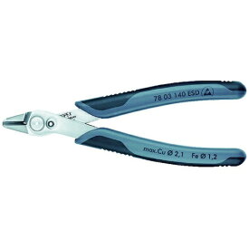 KNIPEX社｜クニペックス KNIPEX　エレクトロニクス　スーパーニッパー　140mm 7803-140ESD