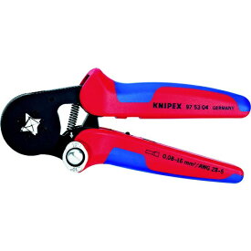 KNIPEX社｜クニペックス KNIPEX　9753−04　エンドスリーブ用自動調整圧着ペンチ 2868342