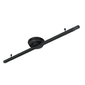 YAZAWA｜ヤザワ 薄型シーリング直付けダクトレール1000mm 黒　LRD1001BK [1000mm]