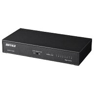 BUFFALO｜バッファロー ギガ スイッチングハブ Giga LAN HUB 8ポート 電源内蔵 背面マグネット LSW6-GT-8…