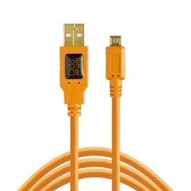 【エントリーで最大全額ポイント還元｜8/5迄】 テザーツールズ｜Tether Tools USB 2.0 to Micro-B 5-Pin (15ft/4.6m) CU5430ORG オレンジ