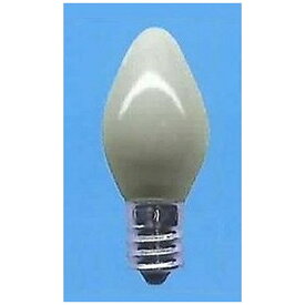 旭光電機｜ASAHI LAMP C7-E12-50V-5W-S 電球　ローソク電球 ホワイト [E12 /シャンデリア電球形][E1250VS]
