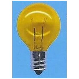 旭光電機｜ASAHI LAMP G30-E12-110V-5W-CY 電球　ミニボールランプ 透明イエロー [E12 /ボール電球形]