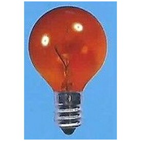 旭光電機｜ASAHI LAMP G30-E12-110V-5W-COR 電球　ミニボールランプ 透明オレンジ [E12 /ボール電球形]