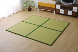 イケヒコ｜IKEHIKO ユニット畳　スカッシュGN U畳 9枚セット（／82×82×1.7cm／連結ジョイント付き）