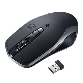 サンワサプライ　SANWA　SUPPLY ワイヤレス充電マウス ブラック MA-WBL157BK [BlueLED /無線(ワイヤレス) /5ボタン /USB]【rb_mouse_cpn】