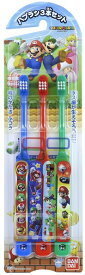 バンダイ　BANDAI スーパーマリオ 子ども用歯ブラシ 3本セット 青、赤、緑