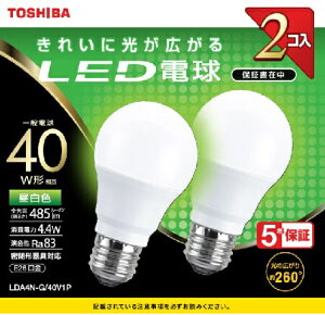 ŁbTOSHIBA LEDd 485lm zp260x LDA4N-G/40V1P [E26 /ʓd` /40W /F /2 /S^Cv]