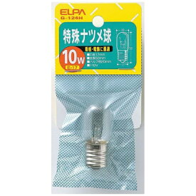 ELPA｜エルパ 特殊ナツメ球［口金E17 /10W］ G-124H クリア