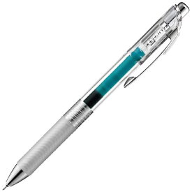 ぺんてる｜Pentel ENERGEL infree(エナージェル インフリー) ボールペン クリア(インク色：ターコイズブルー) BLN75TL-S3 [0.5mm]
