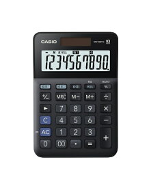 カシオ｜CASIO W税計算対応電卓 ブラック MW-100TC-BK-N [10桁 /W税率対応][MW100TCBKN]