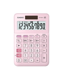 CASIO｜カシオ W税計算対応電卓 ピンク MW-100TC-PK-N [10桁 /W税率対応][MW100TCPKN]