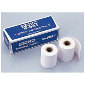 SEIKO｜セイコー システムストップウオッチプリンター用ロールペーパー　3ロール入り（10m)　SVAZ007、SVAZ001用 S951