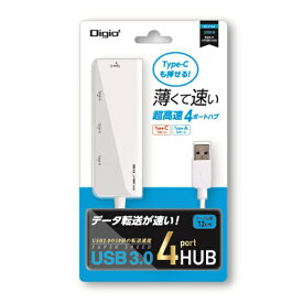 ナカバヤシ｜Nakabayashi UH-3164W USBハブ ホワイト [バスパワー /4ポート /USB 3.1 Gen1対応][UH3164W]