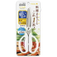 PLUS｜プラス 〔キッチンバサミ〕 フィットカットカーブ 料理はさみ マッシュルームホワイト SC-200SW[35…