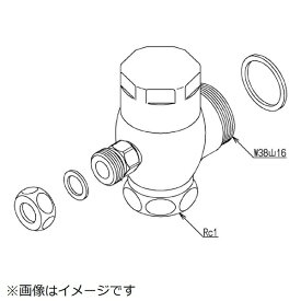 TOTO｜トートー 止水栓（TV750型他用、ウォシュレット接続金具付）　TH3471N