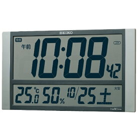 セイコー｜SEIKO 掛け時計 【ネクスタイム】 銀色メタリック ZS450S [電波自動受信機能有]