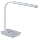オーム電機｜OHM ELECTRIC LEDデスクライト ワイヤレス充電機能付 ホワイト ODS-LDQ338K-W [LED /昼光色][ODSLDQ338KW]