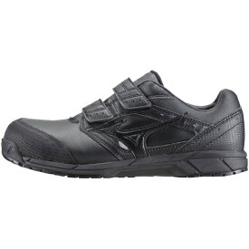 mizuno｜ミズノ 26.5cm 靴幅：3E 男女兼用 安全靴 MIZUNO WORKING オールマイティCS ベルトタイプ(ブラック)C1GA171109【JSAA・普通作業用(A種)認定品 耐滑 プロテクティブスニーカー】